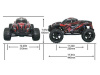 Фото Радиоуправляемый монстр Remo Hobby MMAX (синий) 4WD 2.4G 1/10 RTR | Инномарт