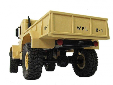 Фото Радиоуправляемая машина WPL B-14R военный грузовик (песочный) 1/16 2.4G RTR | Инномарт