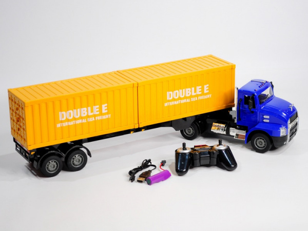 Радиоуправляемый тягач на 2 контейнера Double Eagle MACK 1/26 2.4G RTR | Инномарт