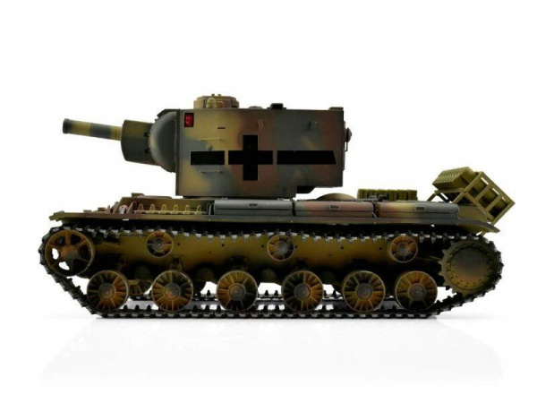 Радиоуправляемый танк Torro KV-2 1/16 ВВ-пушка, дым, зеленый V3.0 2.4G RTR | Инномарт