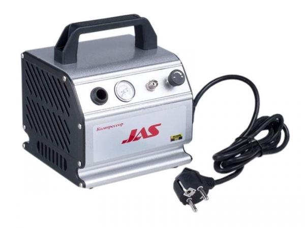 Компрессор JAS 1207, с регулятором давления, автоматика, ресивер 0,3 л | Инномарт