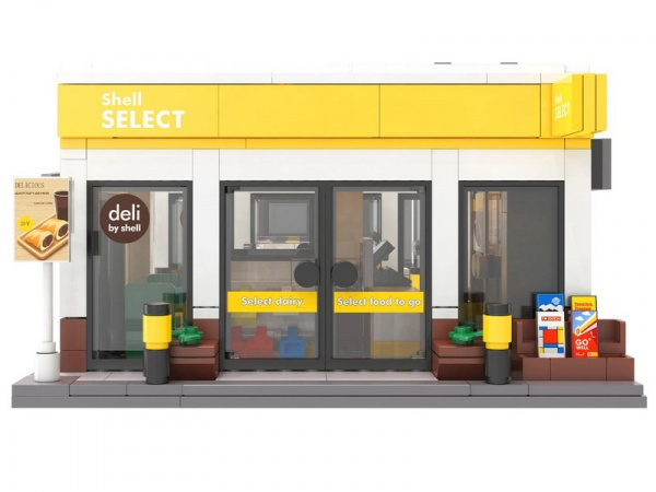 Конструктор CaDA минимаркет Shell Select (303 детали) | Инномарт