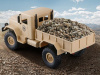 Фото Радиоуправляемая машина WPL B-14R военный грузовик (песочный) 1/16 2.4G RTR | Инномарт