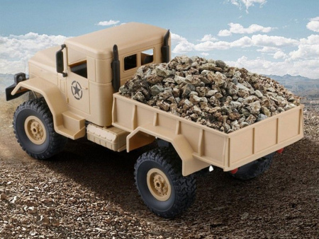 Фото Радиоуправляемая машина WPL B-14R военный грузовик (песочный) 1/16 2.4G RTR | Инномарт