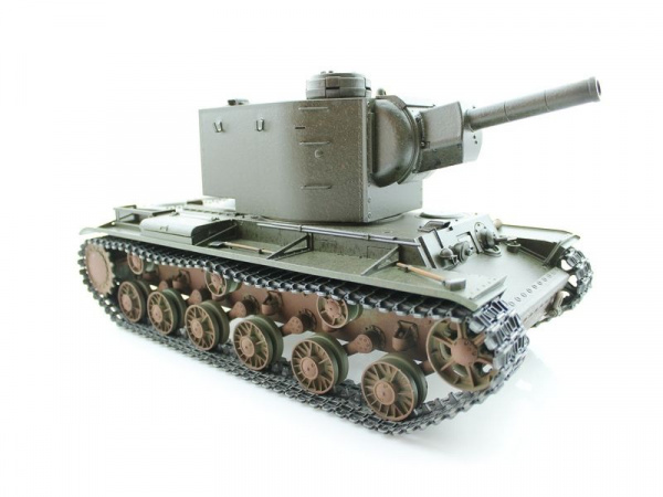 Радиоуправляемый танк Torro КВ-2 1/16 СССР, зеленый, ИК-пушка, деревянная коробка V3.0 2.4G RTR | Инномарт