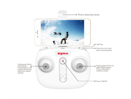 Фото Р/У квадрокоптер Syma X25PRO с FPV трансляцией, GPS, барометр 2.4G RTF | Инномарт