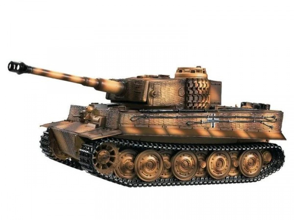 P/У танк Taigen 1/16 Tiger 1 (Германия, поздняя версия) дым (для ИК боя) V3 2.4G RTR