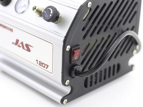 Компрессор JAS 1207, с регулятором давления, автоматика, ресивер 0,3 л | Инномарт