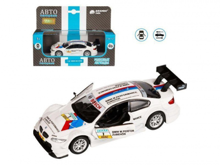 Фото Машина "АВТОПАНОРАМА" BMW M3 DTM, 1/42, белый, инерция, откр. двери, в/к 17,5*12,5*6,5 см | Инномарт
