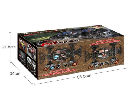 Фото Радиоуправляемый монстр Remo Hobby MMAX PRO (синий) Li-Po 4WD 2.4G 1/10 RTR | Инномарт