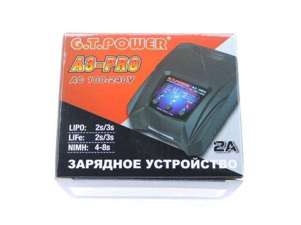 Универсальное З/У G.T.Power A3PRO-V2 LiPo/NiMh (220В/2A/2-3S) Tamiya/Mini Tamiya | Инномарт