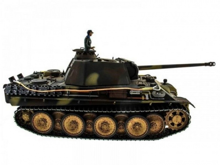 Фото Р/У танк Taigen 1/16 Panther type G с ИК пушкой HC вер., башня на 360, подшипники в ред, V3 2.4G RTR | Инномарт