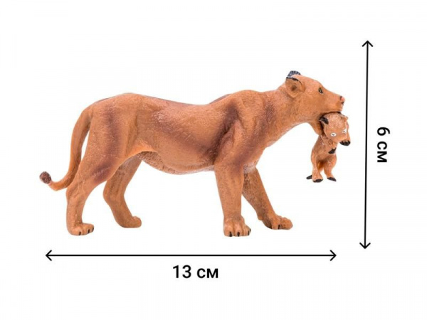 Набор фигурок животных MASAI MARA MM201-006 серии "Мир диких животных": Семья львов, 6 пр. | Инномарт