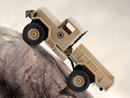 Фото Радиоуправляемая машина WPL B-14R военный грузовик (песочный) 1/16 2.4G RTR | Инномарт