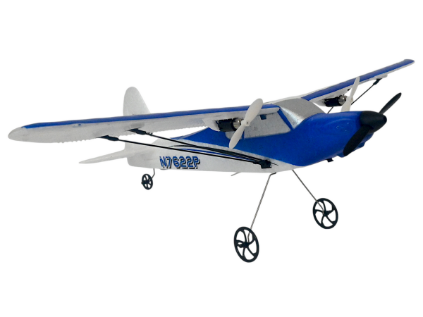 Радиоуправляемый самолет Volantex RC Sport Cub 400мм (синий) 2.4G 2ch LiPo RTF with Gyro | Инномарт