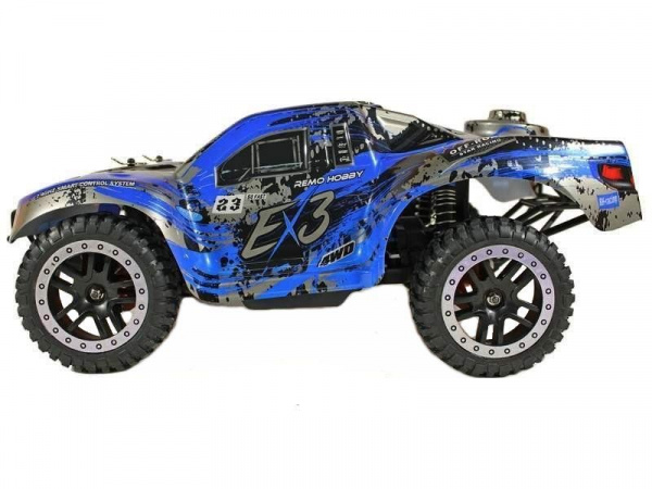 Радиоуправляемый шорт-корс Remo Hobby EX3 UPGRADE (синий) 4WD 2.4G 1/10 RTR | Инномарт