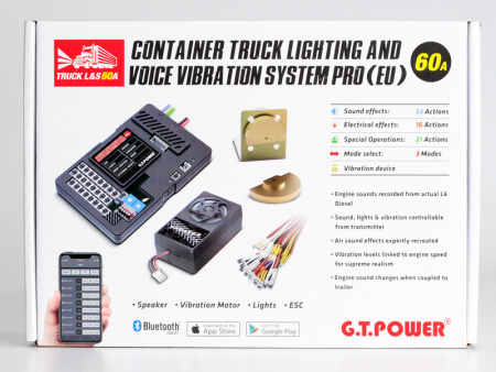 Фото Система освещения PRO 60A G.T.Power со звуковым и вибрационным модулем для ру грузовиков (Европа) | Инномарт
