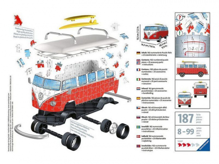 Фото 3D Пазл Ravensburger VW Bus T1, 162 эл. | Инномарт