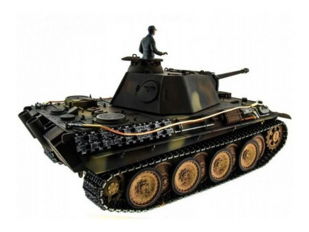 Фото Р/У танк Taigen 1/16 Panther type G с ИК пушкой HC вер., башня на 360, подшипники в ред, V3 2.4G RTR | Инномарт