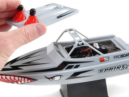 Фото Радиоуправляемый катер ProBoat Sprintjet 9-inch Self-Right Jet Boat (серебряный) RTR | Инномарт