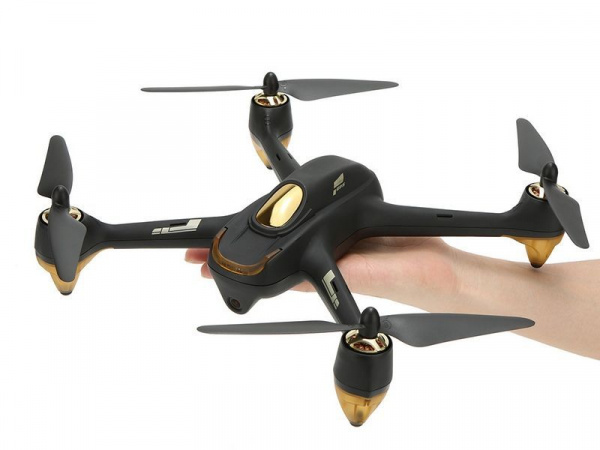 Р/У квадрокоптер Hubsan X4 GPS, FHD+FPV, автовозврат, удержание, следуй за мной, 2.4G (черный) | Инномарт