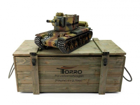Фото Радиоуправляемый танк Torro KV-2 1/16 откат ствола (для ИК боя), камуфляж V3.0 2.4G RTR | Инномарт
