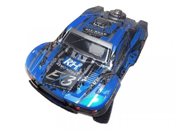 Радиоуправляемый шорт-корс Remo Hobby EX3 (синий) 4WD 2.4G 1/10 RTR | Инномарт
