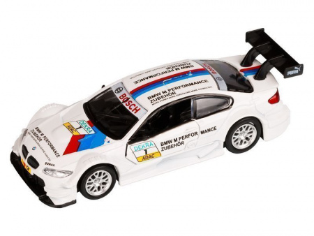 Фото Машина "АВТОПАНОРАМА" BMW M3 DTM, 1/42, белый, инерция, откр. двери, в/к 17,5*12,5*6,5 см | Инномарт