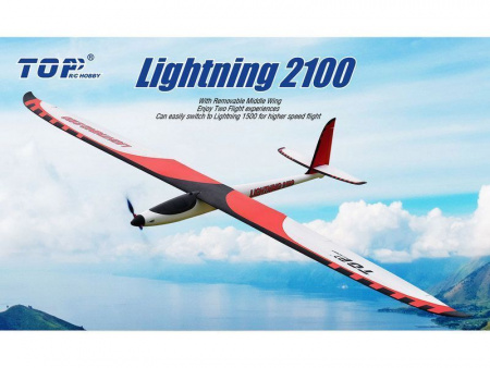 Фото Радиоуправляемый планер Top RC Lightning 2100 (Propeller Power System) 2100мм 2.4G 4-ch LiPo RTF | Инномарт