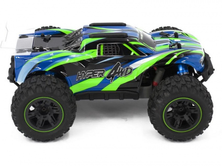 Фото Радиоуправляемый монстр MJX Hyper Go 16108 (зеленый) 4WD 2.4G LED 1/16 RTR | Инномарт