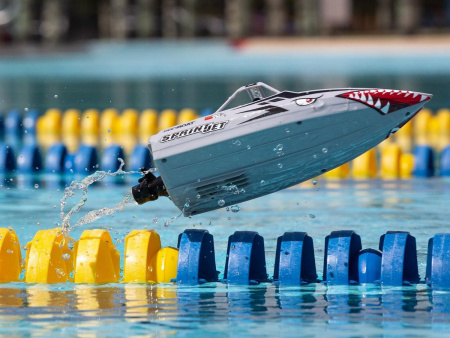 Фото Радиоуправляемый катер ProBoat Sprintjet 9-inch Self-Right Jet Boat (серебряный) RTR | Инномарт