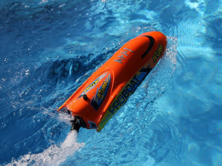 Фото Радиоуправляемый катер ProBoat Jet Jam 12 Pool Racer (оранжевый) RTR | Инномарт