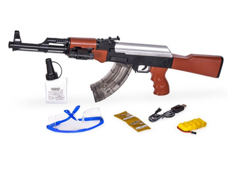 Фото Автомат с гелевыми пулями CS Toys CS-A47N на аккумуляторе, 2 режима стрельбы + лазер | Инномарт