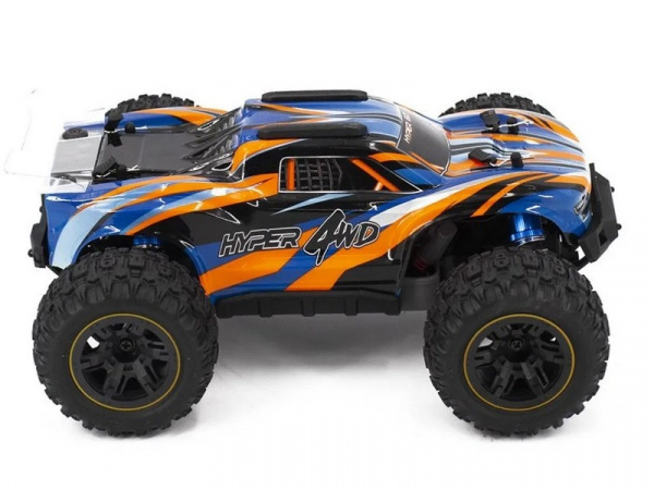 Радиоуправляемый монстр MJX Hyper Go 16108 (оранжевый) 4WD 2.4G LED 1/16 RTR | Инномарт
