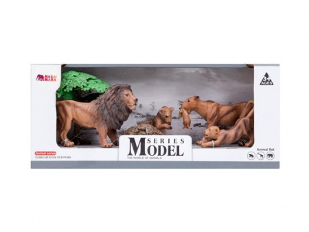 Фото Набор фигурок животных MASAI MARA MM201-006 серии "Мир диких животных": Семья львов, 6 пр. | Инномарт