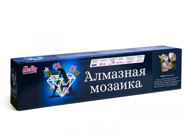 Картина мозаикой 30х30 БЕЛЫЕ КАЛЛЫ (квадрат) (17 цветов) | Инномарт