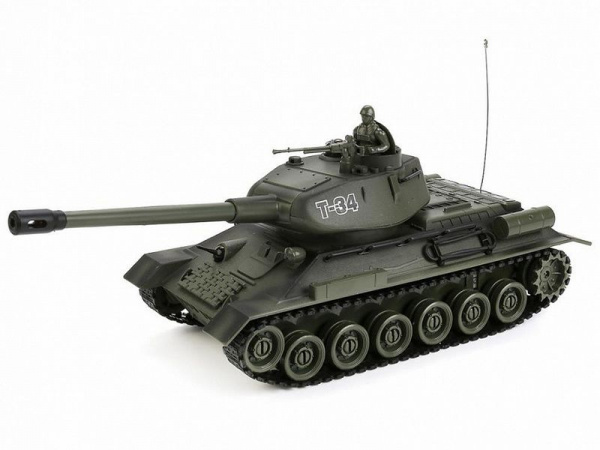 Радиоуправляемый танковый бой Zegan 99824 Русский Т34 и Немецкий Tiger, 1/28, 27Mhz, 40Mhz | Инномарт
