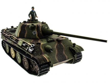 Фото Радиоуправляемый танк Taigen 1/16 Panther type F (Германия) дым (для ИК боя) V3.0 2.4G RTR | Инномарт
