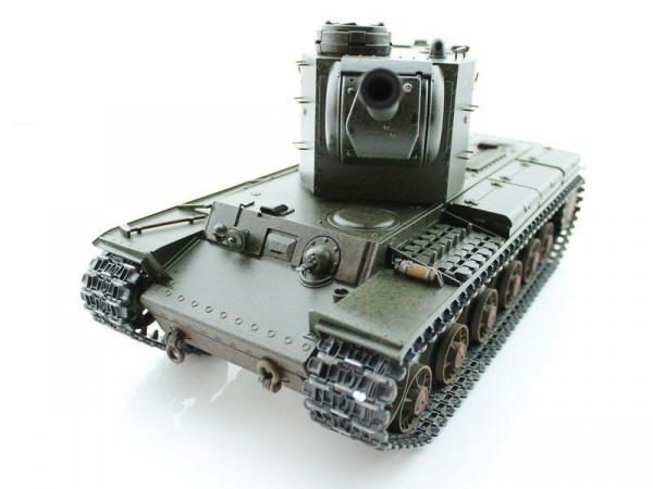 Радиоуправляемый танк Torro КВ-2 1/16 СССР, зеленый, ИК-пушка, деревянная коробка V3.0 2.4G RTR | Инномарт