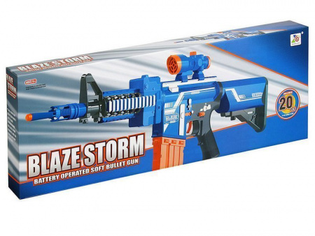 Фото Автомат с мягкими пулями на батарейках "BlazeStorm" ZC7054 | Инномарт