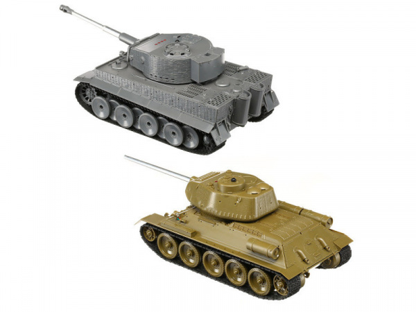 Радиоуправляемый танковый бой Torro Т34/85 и Tiger 1 1/30, RTR | Инномарт
