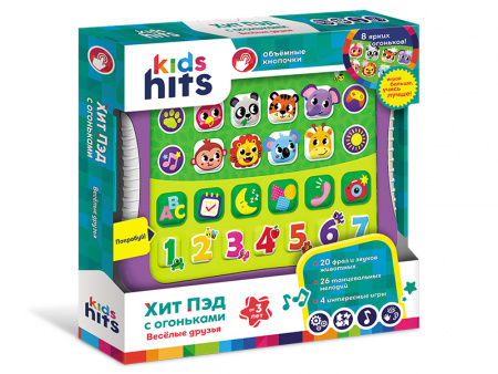 Фото Развивающая игрушка Kids Hits Хит Пэд с огоньками Веселые друзья | Инномарт