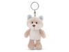 Мягкая игрушка NICI Снежная лиса, брелок 10 см