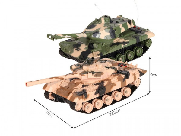 Радиоуправляемый танковый бой AUTODRIVE JB1168619 1/32, 27/40МГц | Инномарт