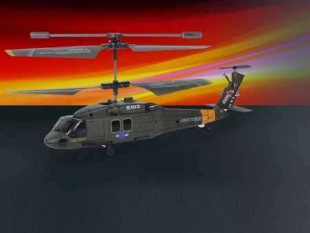 Фото Р/У вертолет Syma S102G Gyro UH-60 Black Hawk IR RTF | Инномарт