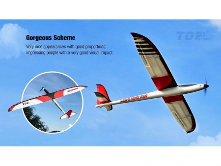 Фото Радиоуправляемый планер Top RC Lightning 2100 (Propeller Power System) 2100мм 2.4G 4-ch LiPo RTF | Инномарт