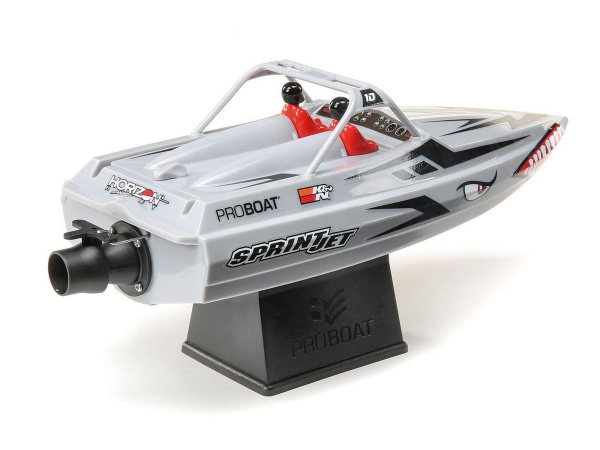 Радиоуправляемый катер ProBoat Sprintjet 9-inch Self-Right Jet Boat (серебряный) RTR | Инномарт