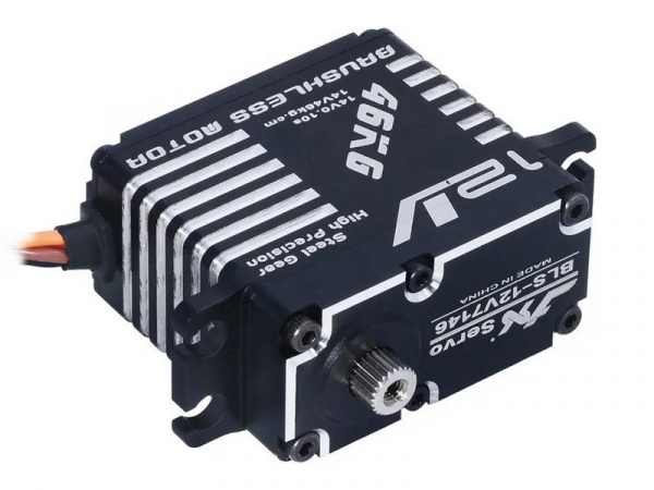 Сервомашинка цифровая JX Servo BLS-12V7146 (71г/47/0.10/14.0V) бесколлекторная, Full metal | Инномарт