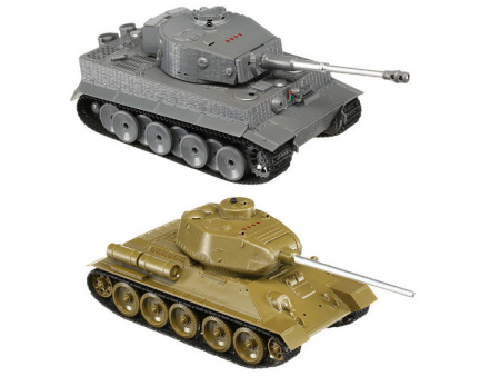 Фото Радиоуправляемый танковый бой Torro Т34/85 и Tiger 1 1/30, RTR | Инномарт