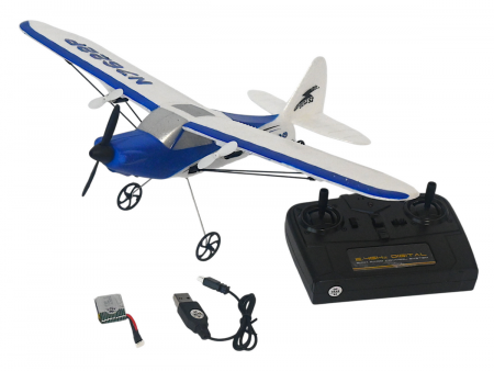 Фото Радиоуправляемый самолет Volantex RC Sport Cub 400мм (синий) 2.4G 2ch LiPo RTF with Gyro | Инномарт